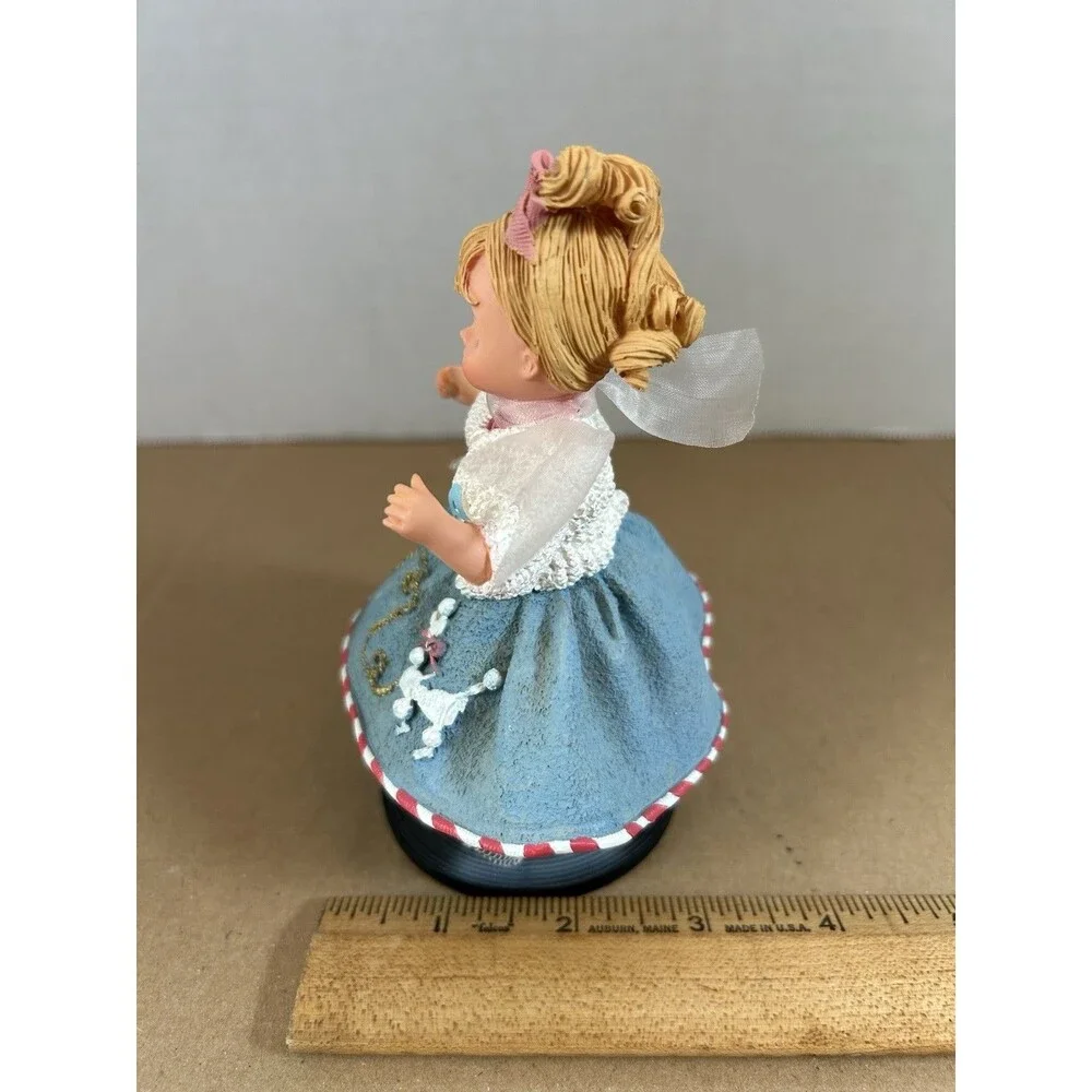 Madame Alexander 1950 Sock Hop Figurine Limited Edition 24/402 5.5” Poodle Skirt